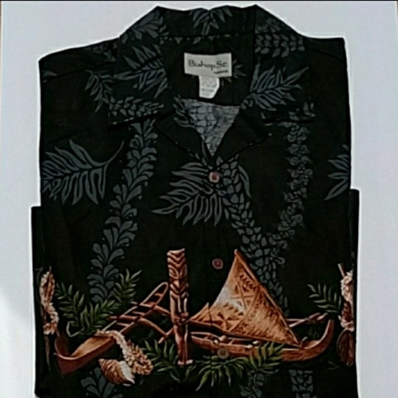 XXL BISHOP ST HAWAIIAN ALOHA SHIRT - Picture 1 of 5